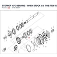 STOPPER NUT, BEARING - WHEN STOCK IS 0 THIS ITEM IS NO LONGER AVAILABLE product image