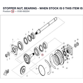 STOPPER NUT, BEARING - WHEN STOCK IS 0 THIS ITEM IS NO LONGER AVAILABLE product image