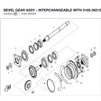 BEVEL GEAR ASSY - INTERCHANGEABLE WITH  0180-062106 product image