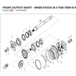 FRONT OUTPUT SHAFT - WHEN STOCK IS 0 THIS ITEM IS NO LONGER AVAILABLE product image
