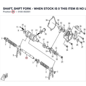 SHAFT, SHIFT FORK - WHEN STOCK IS 0 THIS ITEM IS NO LONGER AVAILABLE product image