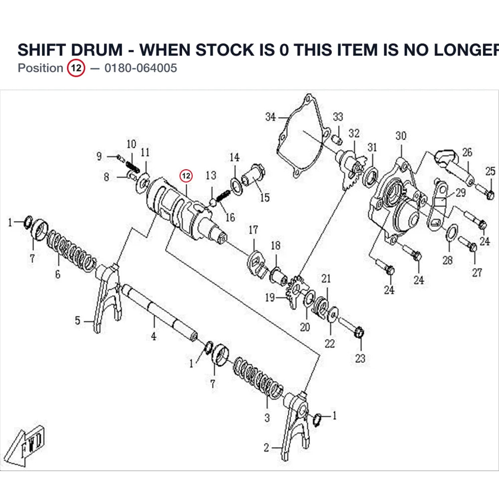 SHIFT DRUM - WHEN STOCK IS 0 THIS ITEM IS NO LONGER AVAILABLE product image