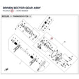 DRIVEN SECTOR GEAR ASSY product image