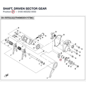 SHAFT, DRIVEN SECTOR GEAR product image