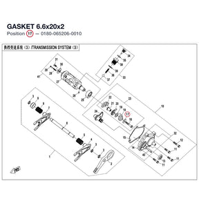 GASKET 6.6x20x2 product image