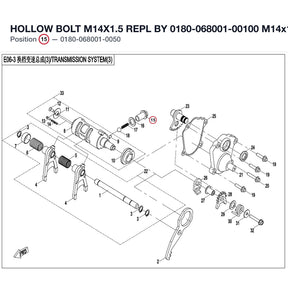 HOLLOW BOLT M14X1.5 REPL BY 0180-068001-00100 product image