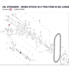 OIL STRAINER - WHEN STOCK IS 0 THIS ITEM IS NO LONGER AVAILABLE product image