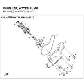 IMPELLER, WATER PUMP. product image