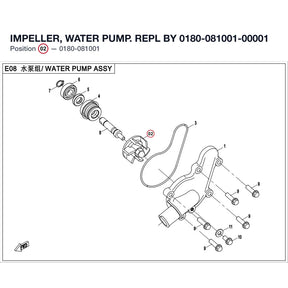 IMPELLER, WATER PUMP. REPL BY 0180-081001-00001 product image