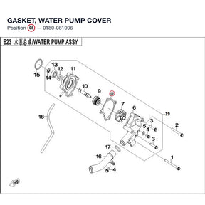 GASKET, WATER PUMP COVER product image