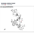 BUSHING, MIDDLE GEAR product image