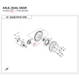 AXLE, DUAL GEAR product image