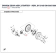 DRIVEN GEAR ASSY, STARTER - REPL BY 0180-0910A0-00001 product image