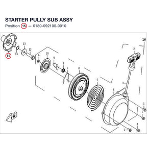 STARTER PULLY SUB ASSY product image
