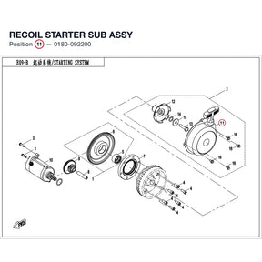 RECOIL STARTER SUB ASSY product image