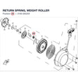 RETURN SPRING, WEIGHT ROLLER product image