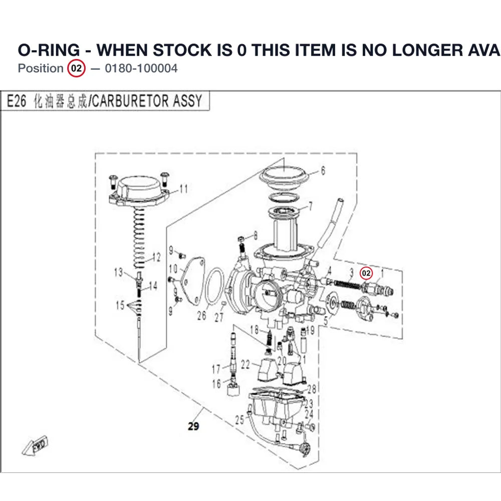 O-RING - WHEN STOCK IS 0 THIS ITEM IS NO LONGER AVAILABLE product image
