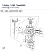 O-RING, FLOAT CHAMBER product image