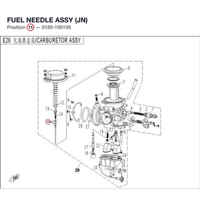 FUEL NEEDLE ASSY (JN) product image