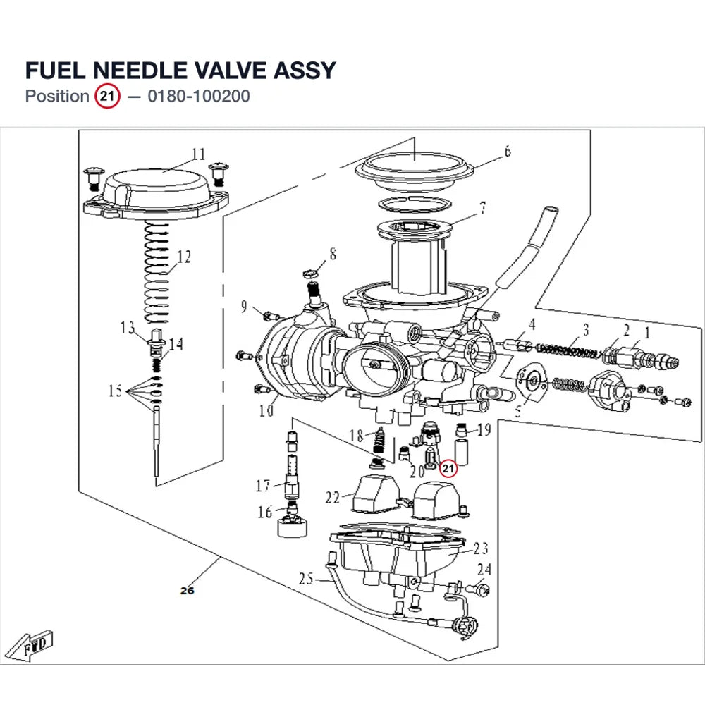 FUEL NEEDLE VALVE ASSY product image