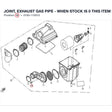 JOINT, EXHAUST GAS PIPE - WHEN STOCK IS 0 THIS ITEM IS NO LONGER AVAILABLE product image