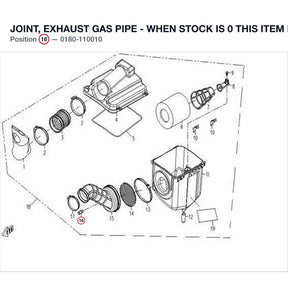 JOINT, EXHAUST GAS PIPE - WHEN STOCK IS 0 THIS ITEM IS NO LONGER AVAILABLE product image