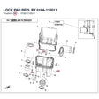 LOCK PAD REPL BY 018A-110011 product image