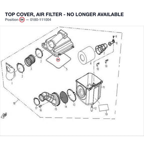 TOP COVER, AIR FILTER - NO LONGER AVAILABLE product image