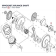SPROCKET, BALANCE SHAFT product image