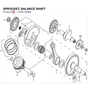 SPROCKET, BALANCE SHAFT product image