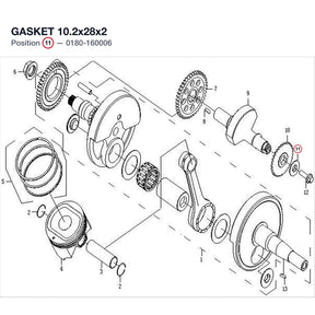 GASKET 10.2x28x2 product image