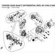 CENTER GEAR SHAFT, DIFFERENTIAL REPL BY 0180-313002-10000 product image