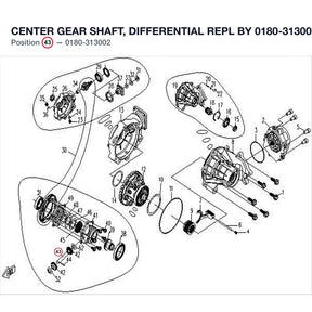 CENTER GEAR SHAFT, DIFFERENTIAL REPL BY 0180-313002-10000 product image