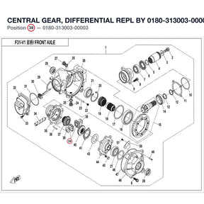 CENTRAL GEAR, DIFFERENTIAL REPL BY 0180-313003-00004 product image