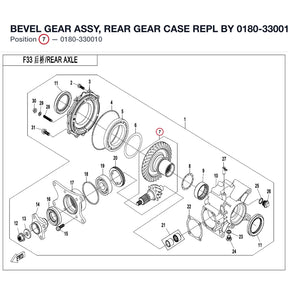 BEVEL GEAR ASSY, REAR GEAR CASE REPL BY 0180-330010-00001 product image