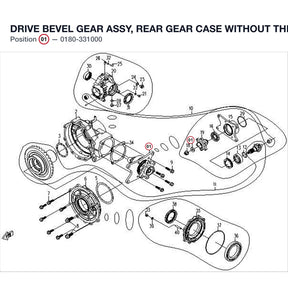 DRIVE BEVEL GEAR ASSY, REAR GEAR CASE product image