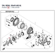 OIL SEAL 35x61x9(14) product image