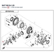 NUT M12x1.25 product image