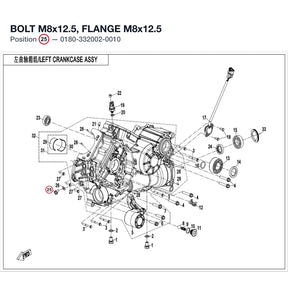 BOLT M8x12.5, FLANGE product image