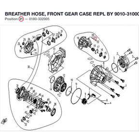 BREATHER HOSE, FRONT GEAR CASE REPL BY 9010-310001 product image