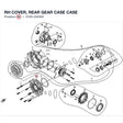 RH COVER, REAR GEAR CASE CASE product image