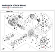 INNER HEX SCREW M8x45 product image