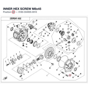 INNER HEX SCREW M8x45 product image