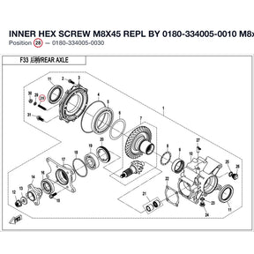 INNER HEX SCREW M8X45 REPL BY 0180-334005-0010 product image
