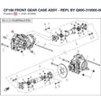 CF188 FRONT GEAR CASE ASSY - REPL BY Q800-310000-00001 product image
