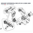 BRACKET, DIFFERENTIAL REPL BY 0181-313008-10000 product image