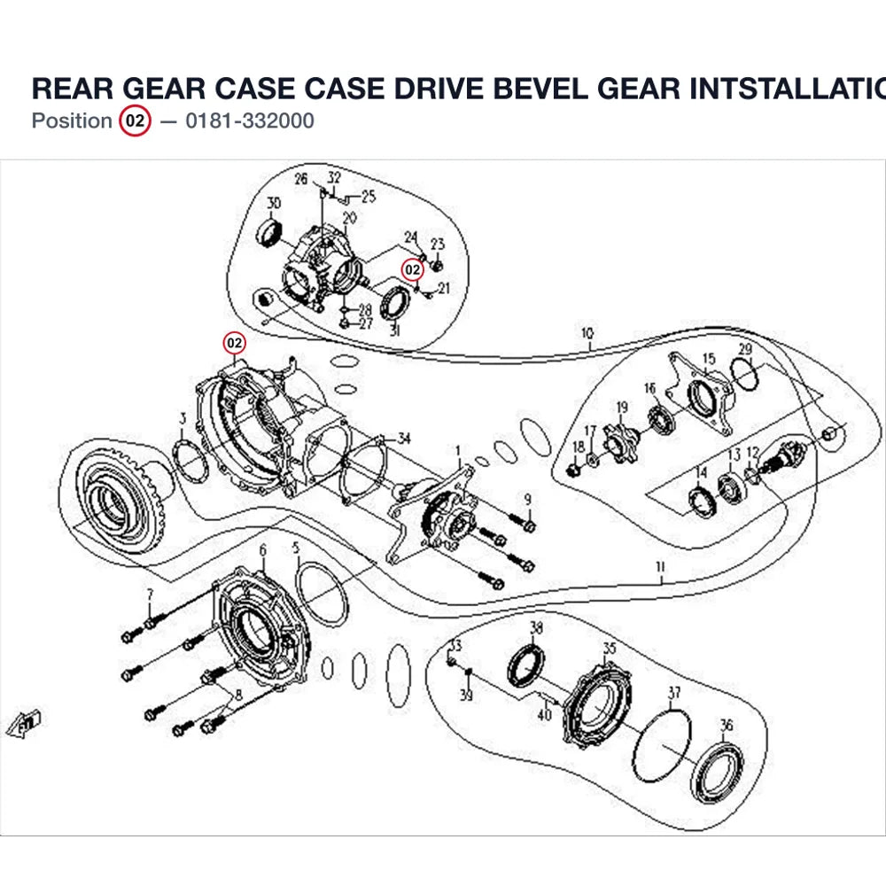 REAR GEAR CASE CASE product image