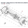 FAN ASSY - WHEN STOCK IS 0 THIS ITEM IS NO LONGER AVAILABLE product image