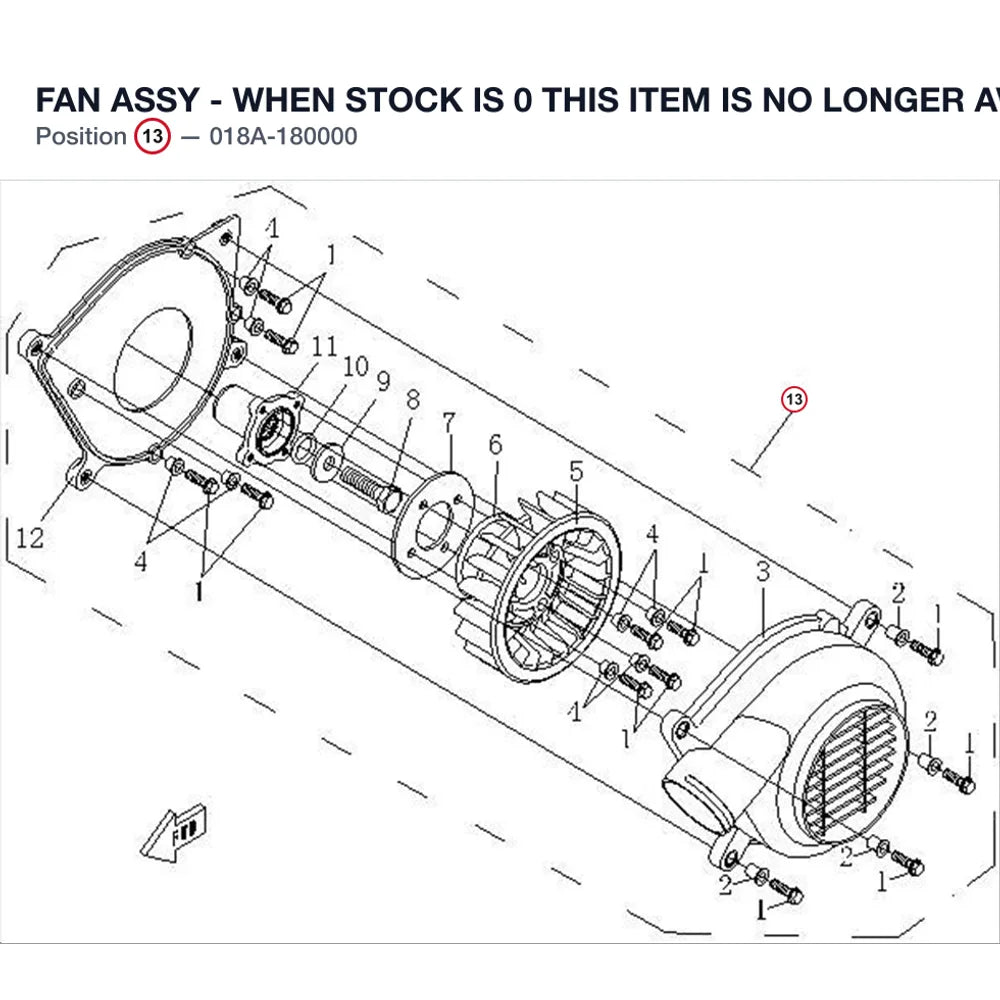 FAN ASSY - WHEN STOCK IS 0 THIS ITEM IS NO LONGER AVAILABLE product image