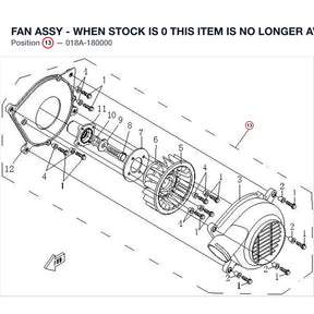 FAN ASSY - WHEN STOCK IS 0 THIS ITEM IS NO LONGER AVAILABLE product image